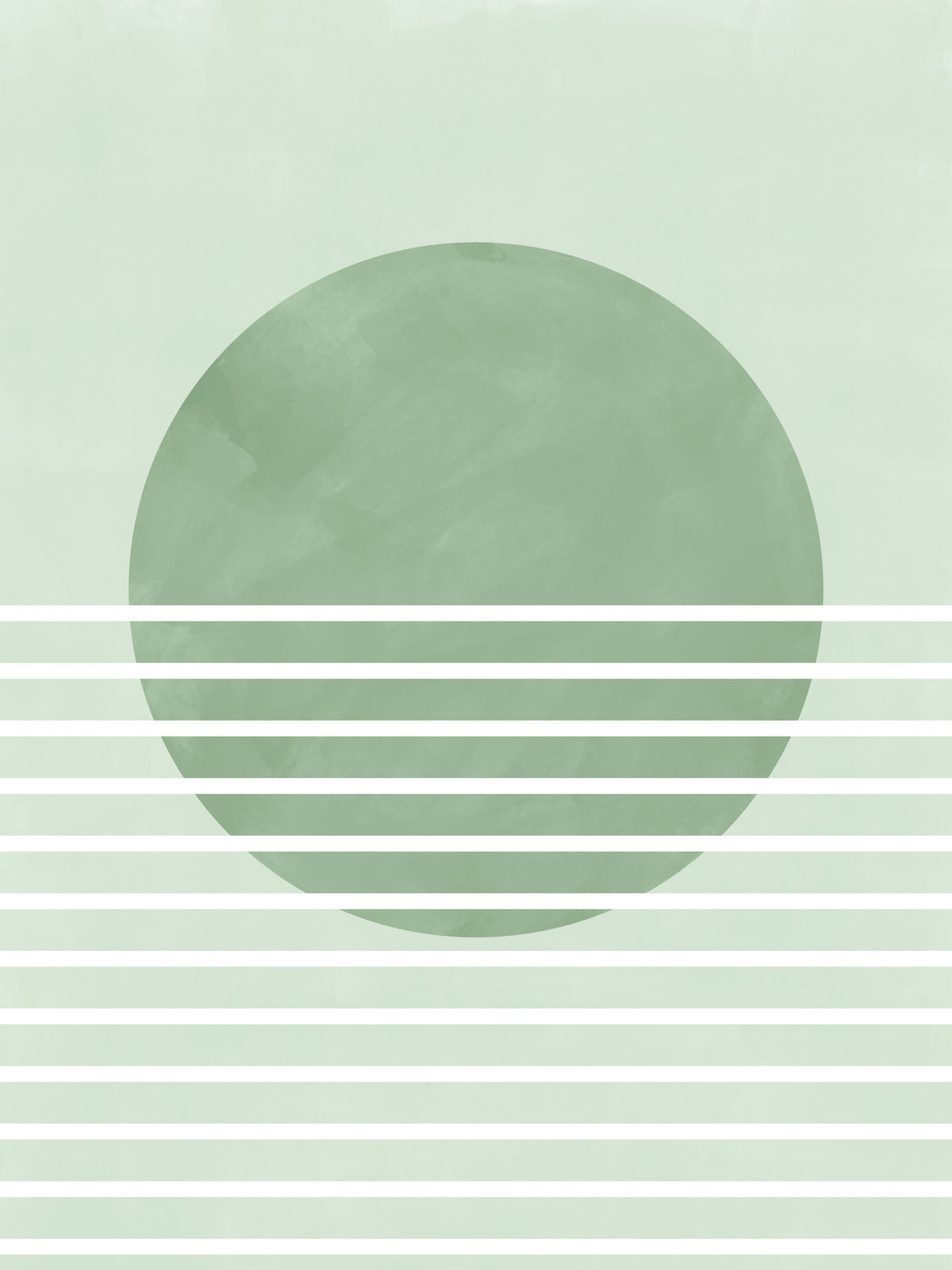aluminium-print-green-horizon-lines