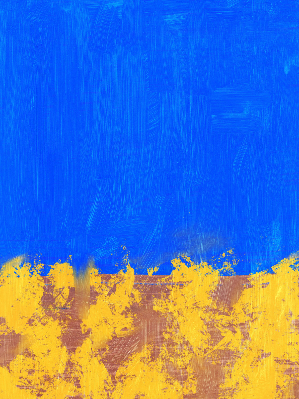 aluminium-print-blue-and-yellow-brushstrokes