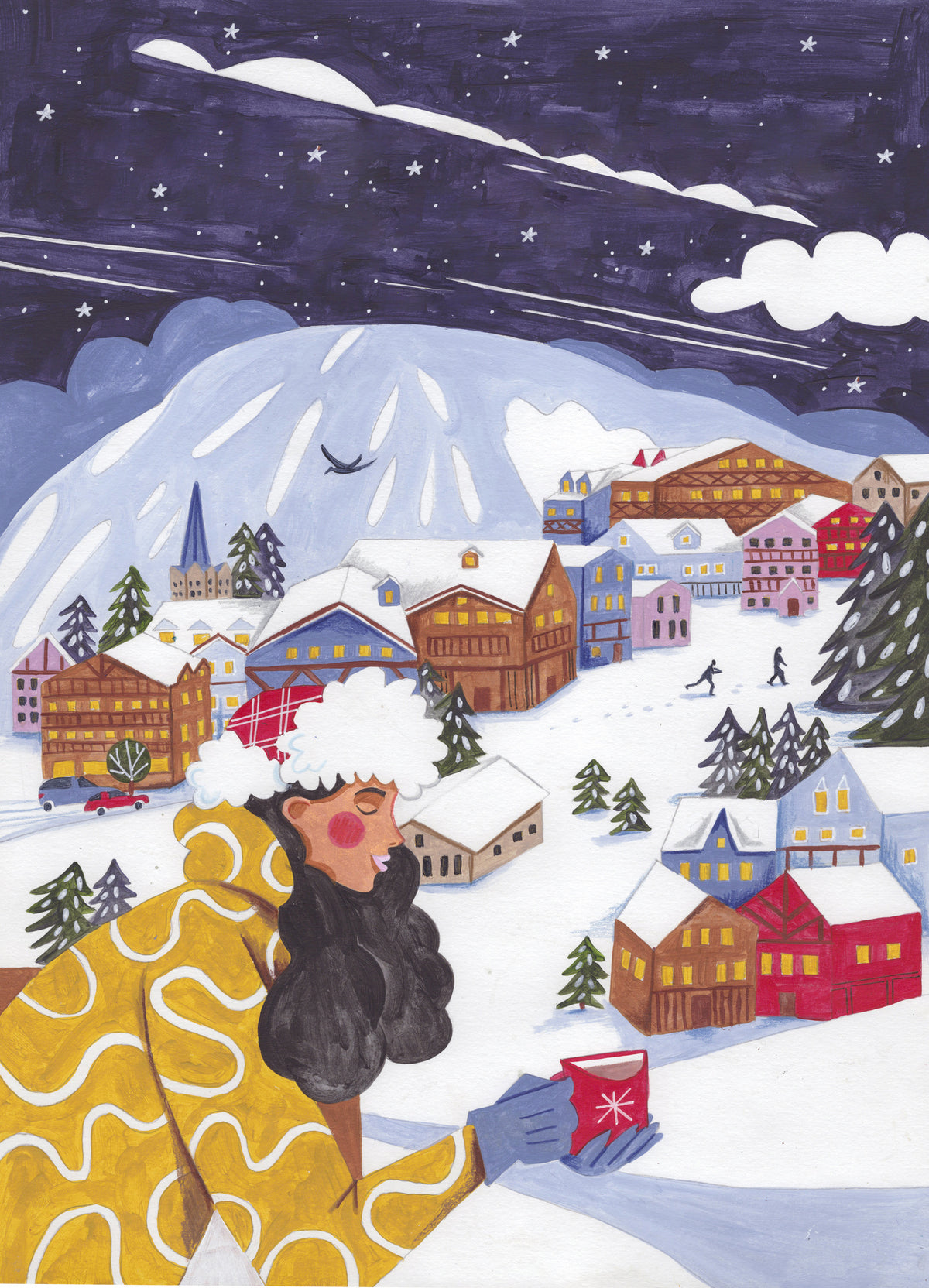canvas-print-winter-scene-woman-with-coffee-christmas