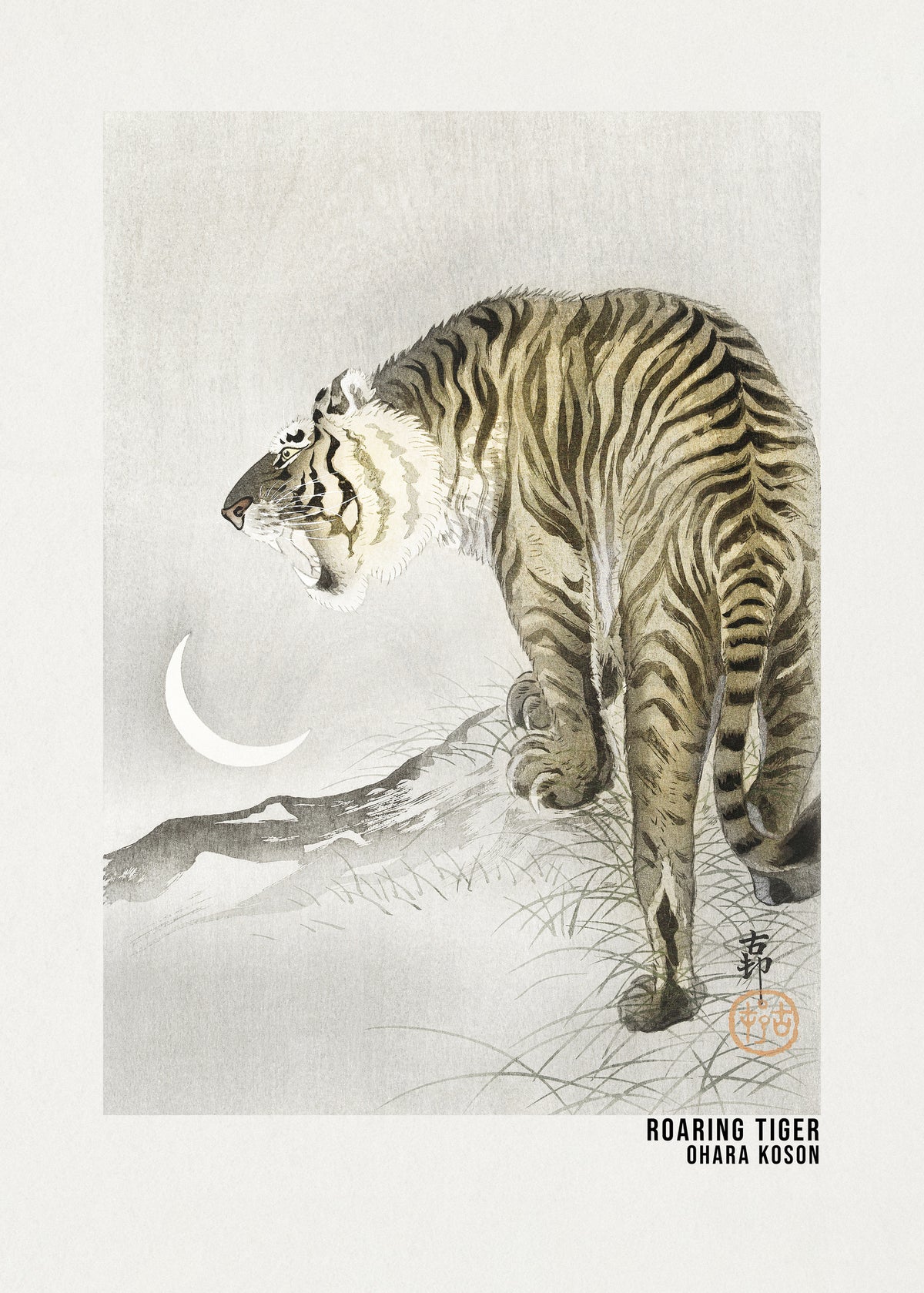 canvas-print-roaring-tiger-art-poster