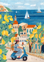 framedposter-print-travel-poster-woman-on-the-amalfi-coast-italy