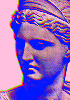 acrylic-print-vibrant-glitch-bust