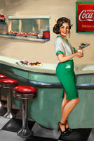 framedposter-print-1950039s-american-diner-watress