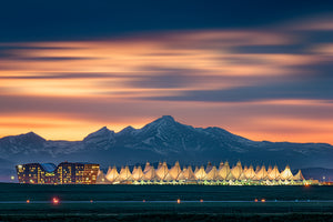 acrylic-print-denver-international-airport-in-dusk-with-longs-peak-as-background