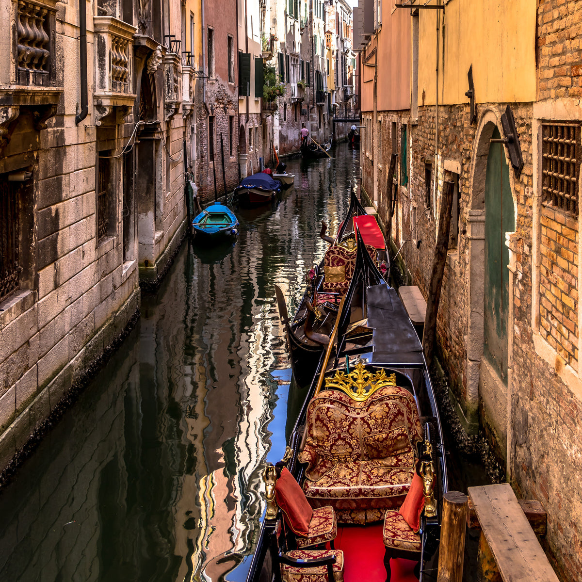 aluminium-print-the-gondolas-of-venice
