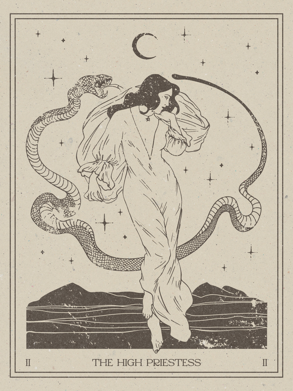 aluminium-print-the-high-priestess