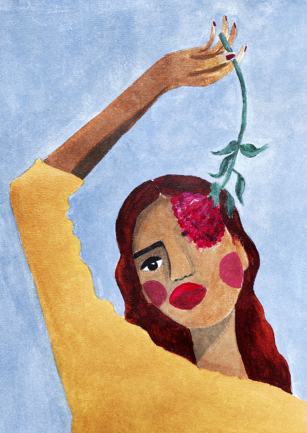 canvas-print-magda-with-flower