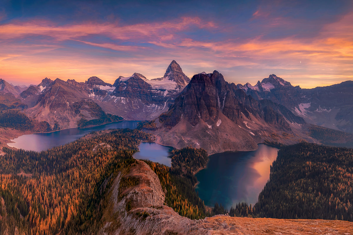 framedcanvas-print-panoramic-view-of-mt-assiniboine-from-nub-peak-at-dusk
