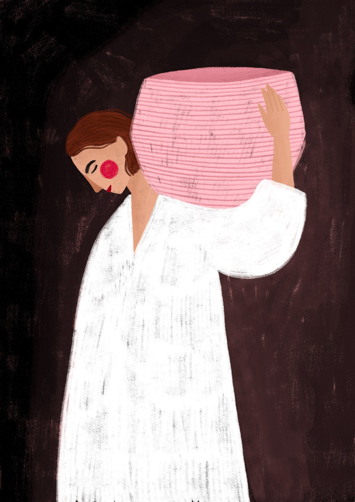 aluminium-print-the-woman-with-the-pink-basket