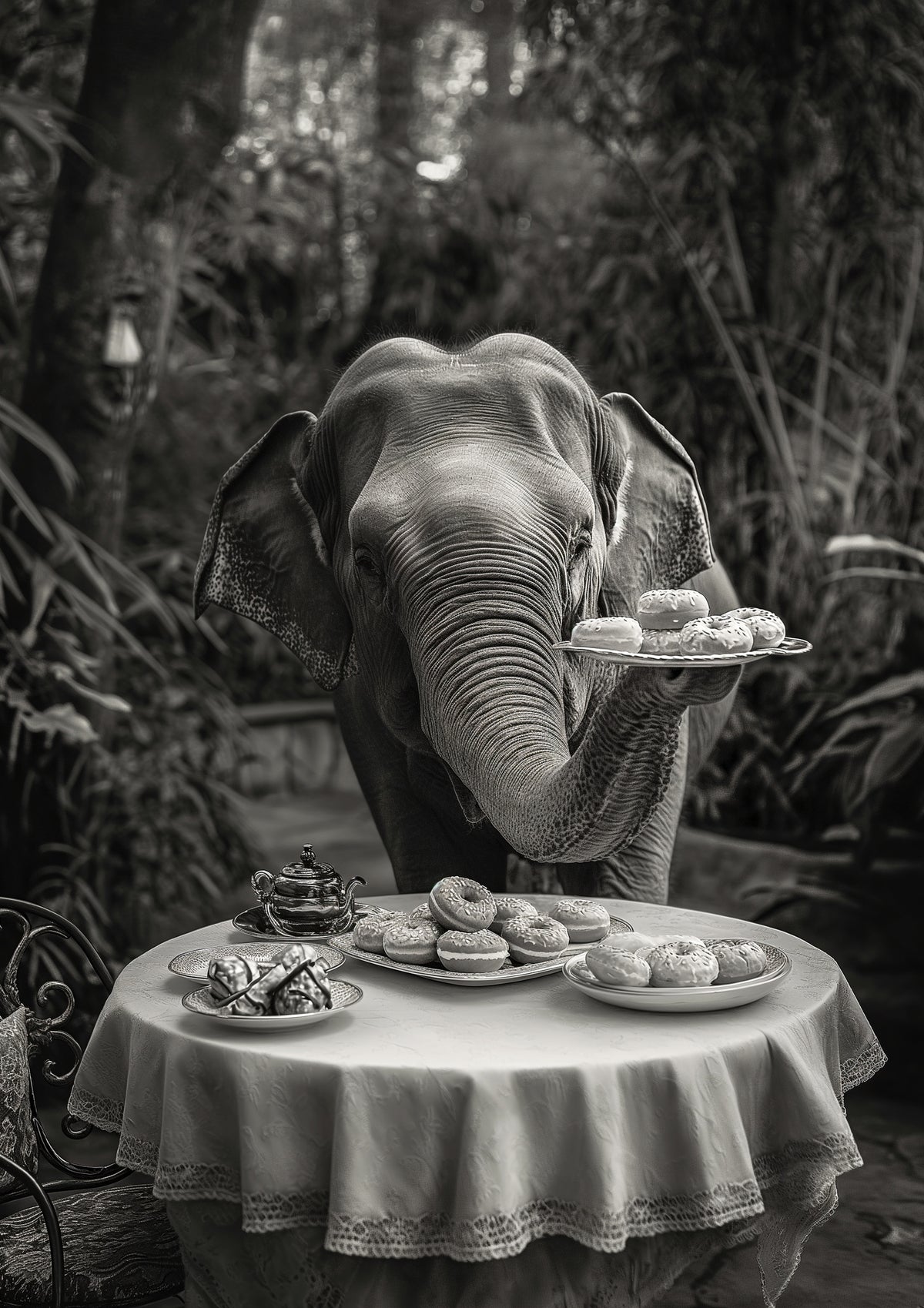 poster-print-elephants-tea-time