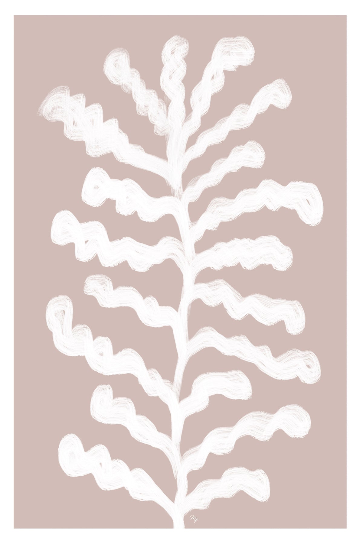 acrylic-print-white-plant-with-wavy-branches