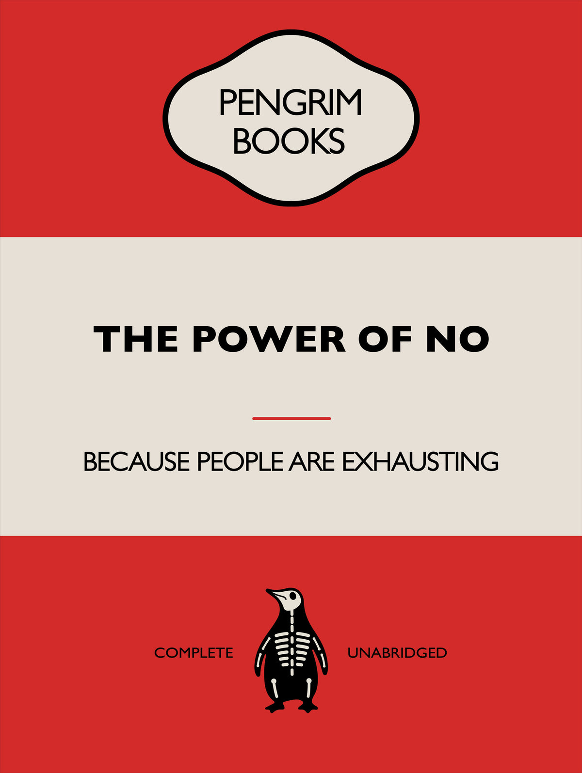poster-print-the-power-of-no-funny-vintage-book-cover-sarcastic-self-help-red