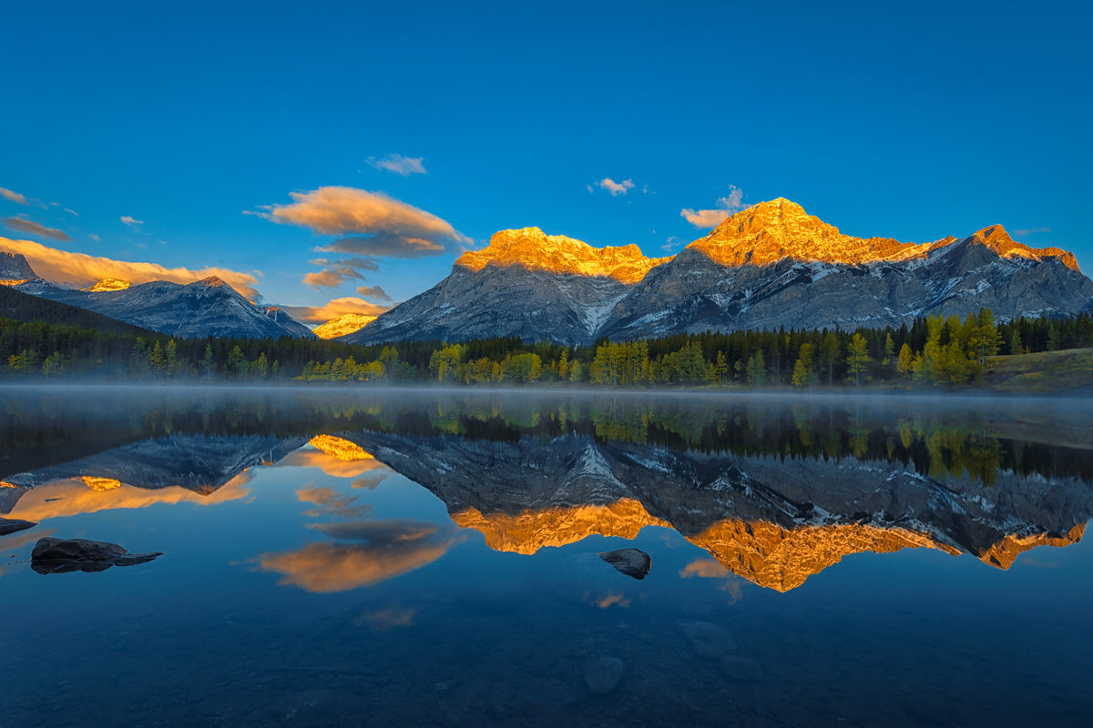 aluminium-print-a-perfect-morning-in-canadian-rockies