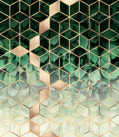 canvas-print-leaves-and-cubes