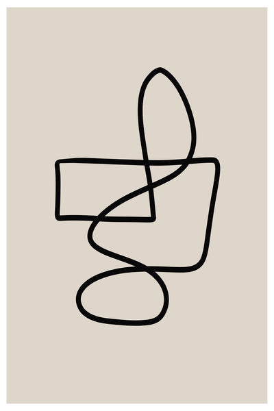 poster-print-graceful-looping-lines