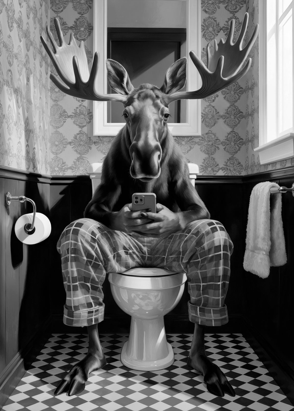canvas-print-bathroom-moose