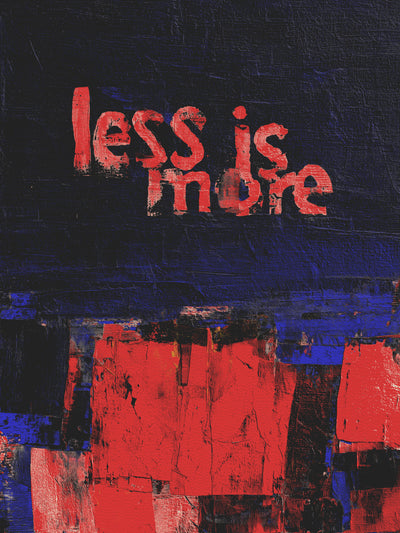 poster-print-less-is-more