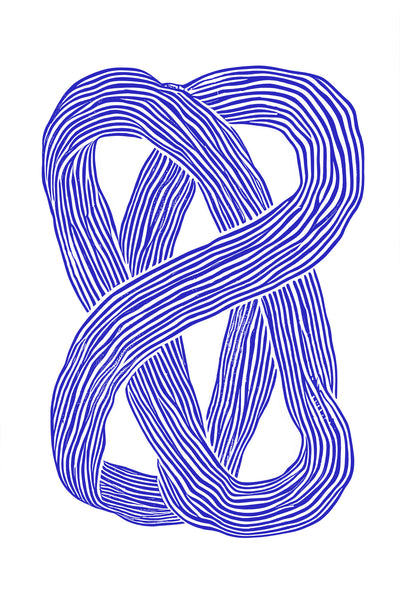 poster-print-blue-infinity-loop