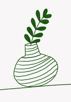 framedposter-print-verdant-vase-lines