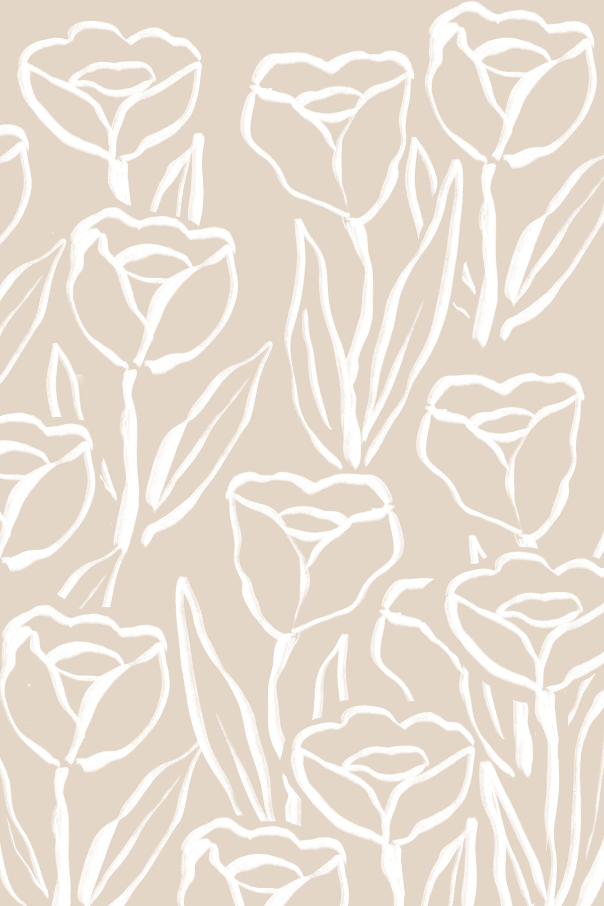 acrylic-print-white-tulip-pattern