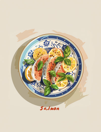 poster-print-zesty-salmon-plate