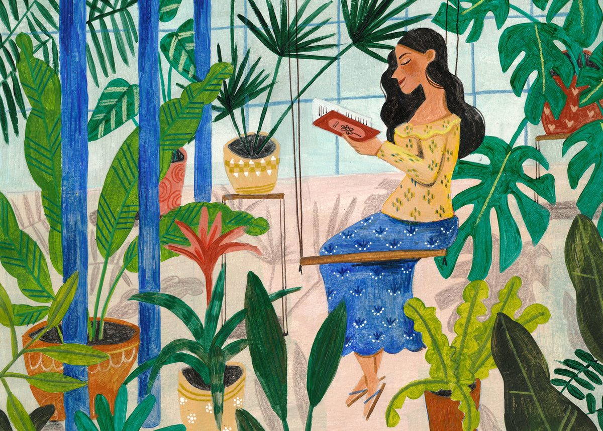 framedcanvas-print-reading-in-the-tropical-greenhouse