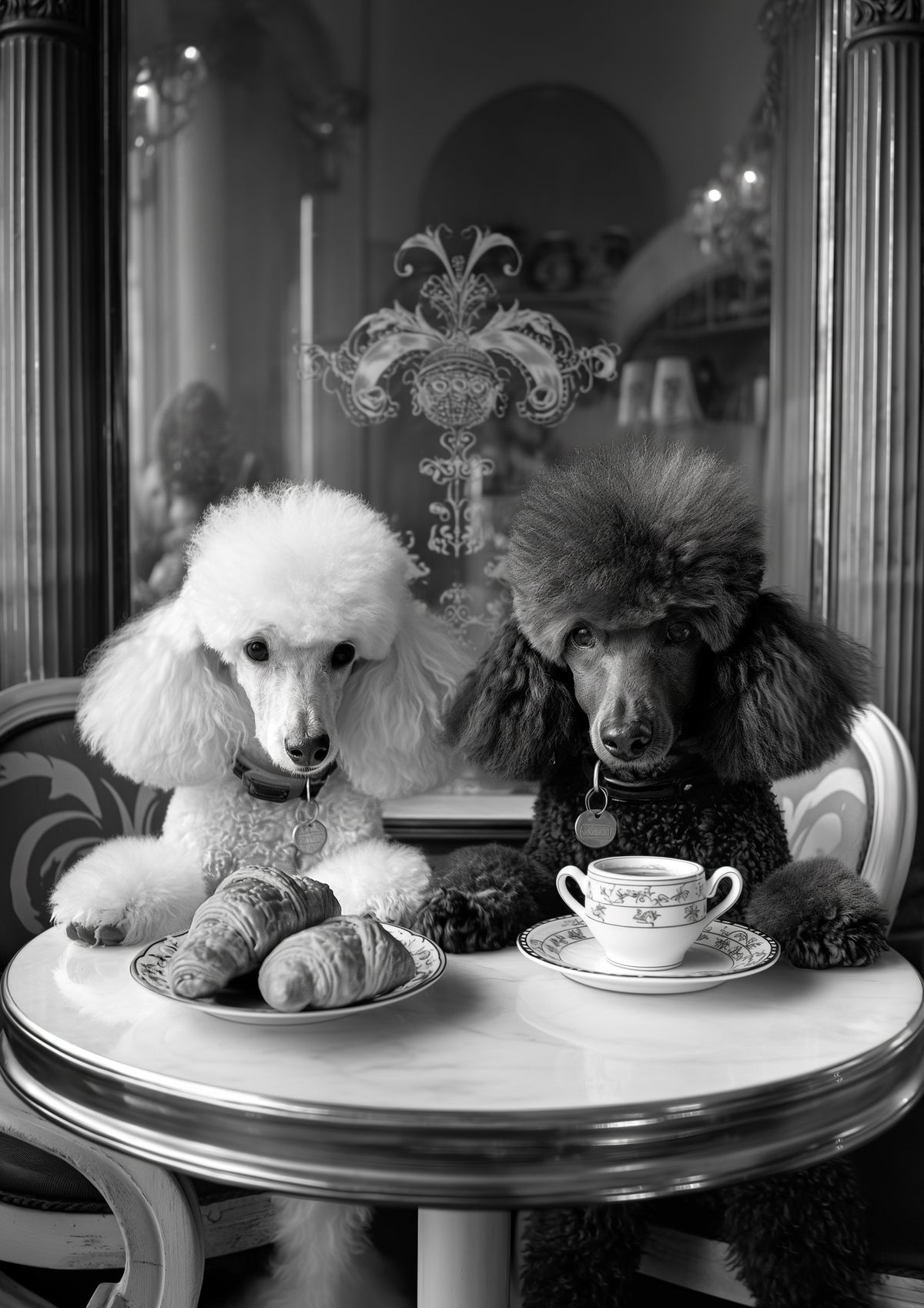 acrylic-print-parisian-poodle-breakfast