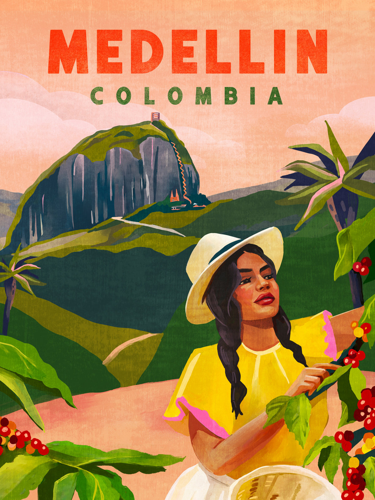 canvas-print-medellin-colombia-travel-poster