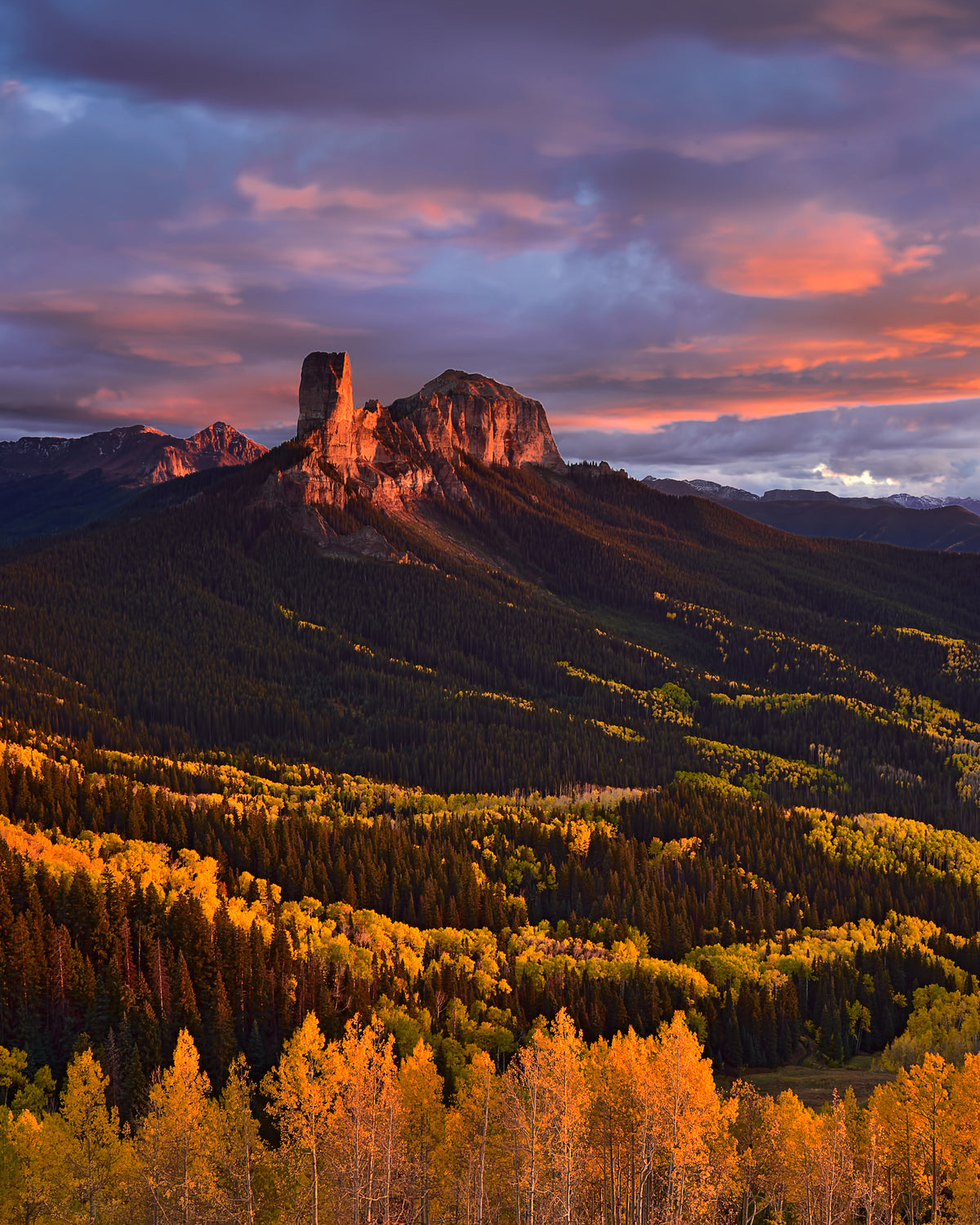 framedposter-print-chimney-rock-sunset